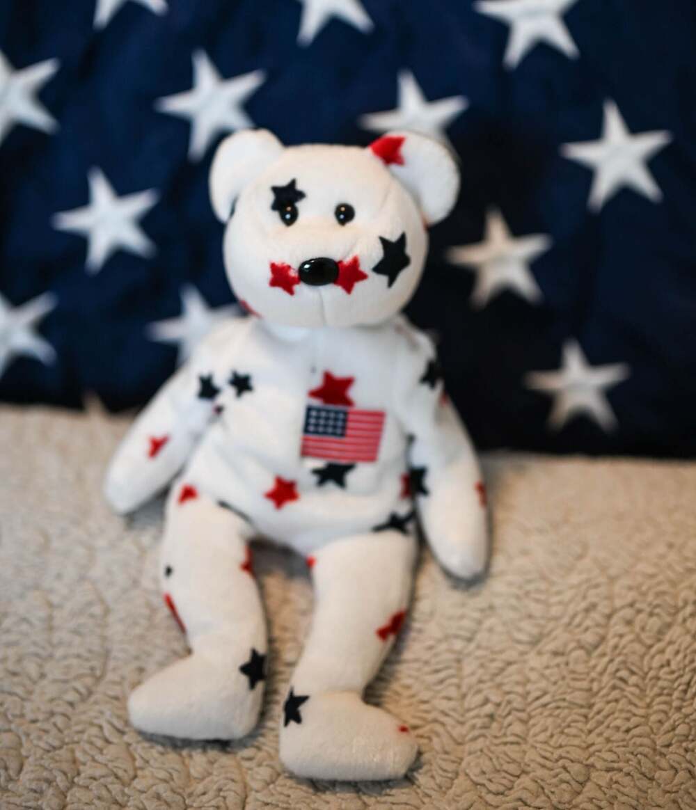 1998 Ty Beanie Babies Glory The Patriotic Bear NO TAG